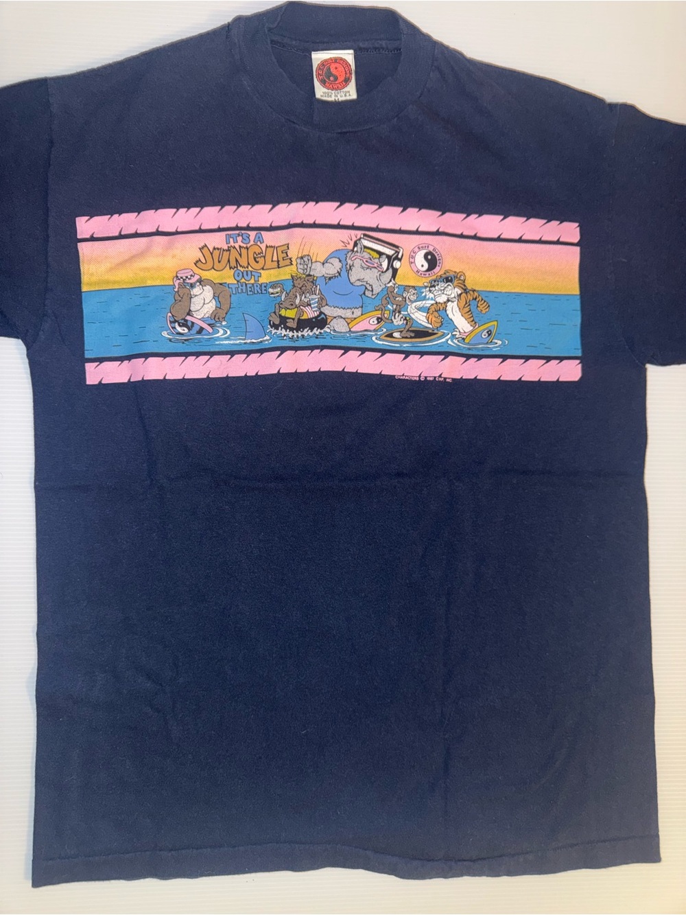 Rare VNTG 80’s It's a Jungle Out There' Graphic Tee by No Boundaries
